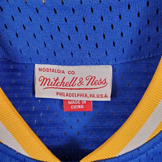 Mitchell & Ness Men Blue Golden State Warriors Jersey M image number 3