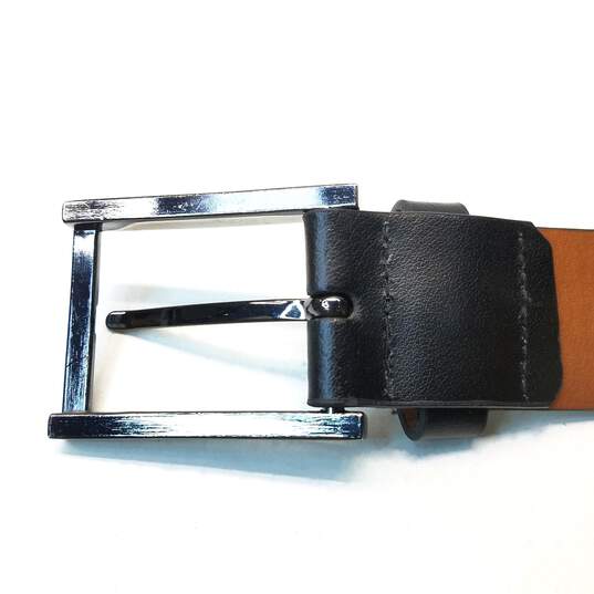 Nordstrom Men's Shop Black Leather Belt Size 32 image number 3