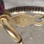 14K Yellow Gold Purple Garnet & Pearl Beaded Bracelet 4.9g image number 4