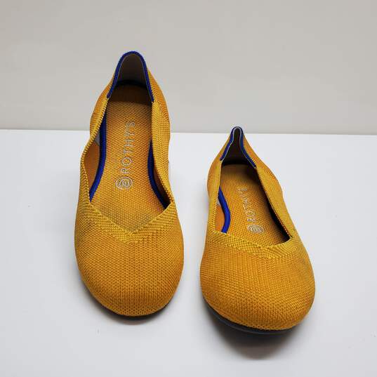 Rothy's The Flat Goldenrod Textile Slip On Ballet Shoes Women’s 8.5 image number 1