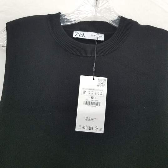 Zara Sleeveless Black Dress NWT Size Medium image number 4
