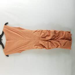 Nicole Miller Women Peach Sleeveless Dress 2 NWT alternative image