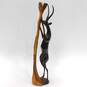25.5in Wood Carved African Style Antelope Art Sculpture Home Decor image number 2