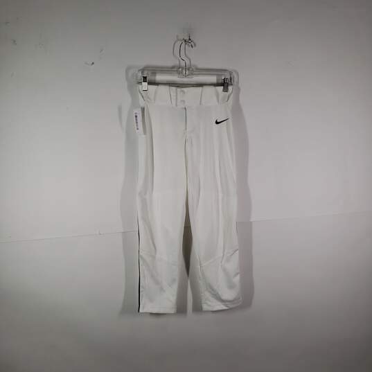 Mens Straight Leg Flat Front Activewear Baseball Pants Size Medium image number 1