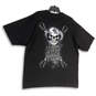 Mens Black Nashville Guitar Skull Crew Neck Short Sleeve T-Shirt Size XXL image number 2