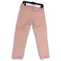 Womens Pink Light Wash Pockets Regular Fit Denim Straight Jeans Size 27 image number 2