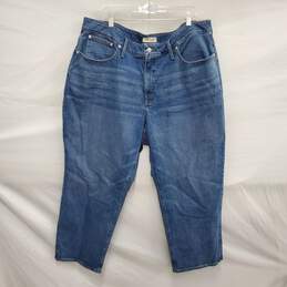 NWT Madewell WM's Curvy Perfect Vintage Straight Blue Denim Jeans Size 24w X 27