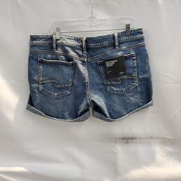 Silver Jeans Co Boyfriend Mid Rise Denim Shorts NWT Size W34xL4.5 alternative image