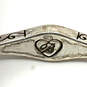 Designer Brighton Silver-Tone Crystal Stone Bangle Bracelet With Dust Bag image number 4