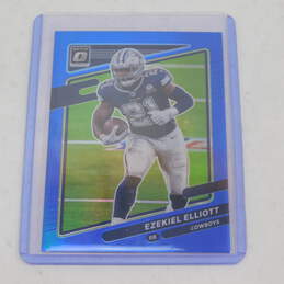 2021 Ezekiel Elliott Donruss Optic Blue Prizm 001/179 Dallas Cowboys alternative image