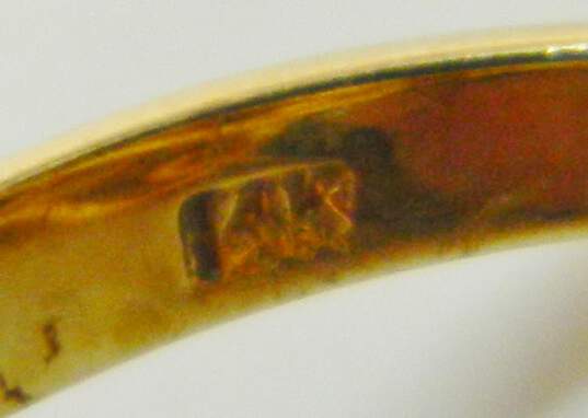 14K Yellow Gold 0.79 CTTW Diamond Artisan Ring 5.1g image number 5