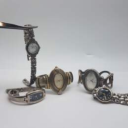 Vintage Unique design Lady's Stainless Steel Cuff and Bangle Watches Collection