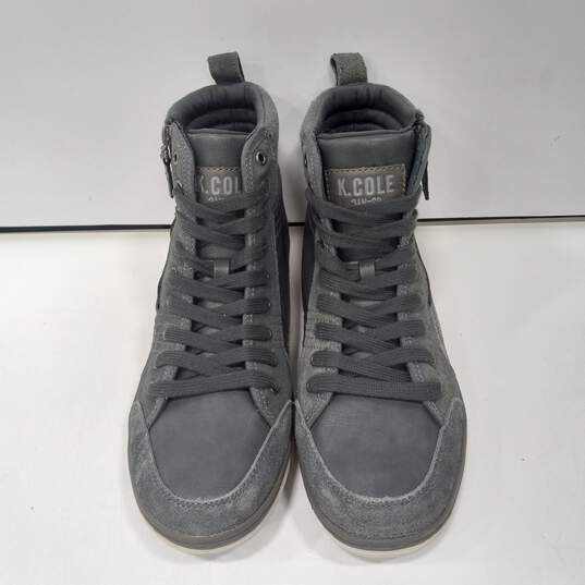 Kenneth Cole Reaction Men's Gray Think Big High Top Fashion  Sneakers Size 11M image number 1