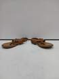 Coach Women's A01981 Tan Leather Stacey Slingback Thong Sandals Size 7B image number 2