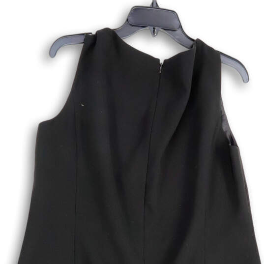 NWT Womens Black Sleeveless Round Neck Back Zip Sheath Dress Size 14W image number 4