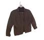 Womens Brown Long Sleeve Collared Full Zip Jacket Size Large image number 3
