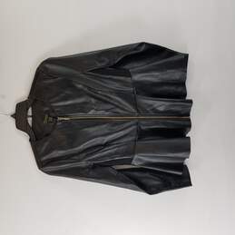 Thalia Women Black Leather Jacket XS alternative image