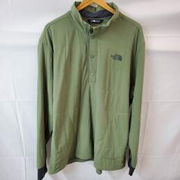 The North Face Green Snap Sweatshirt Jacket Men's Size XXL