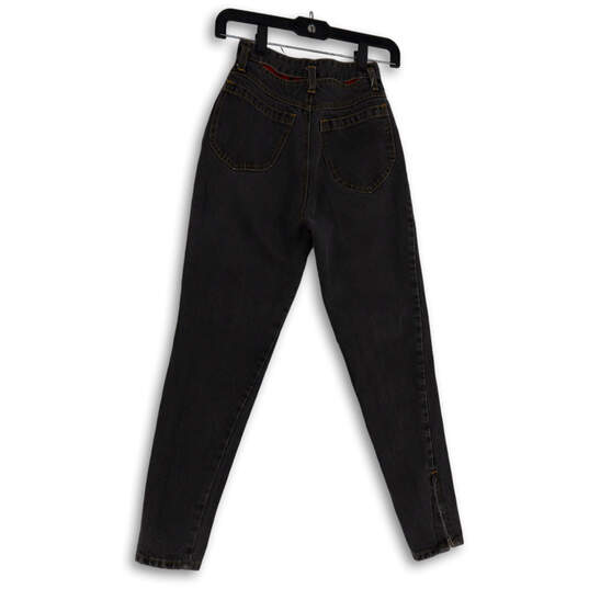 Womens Gray Denim Medium Wash Pockets Stretch Skinny Leg Jeans Size 5/6 image number 2