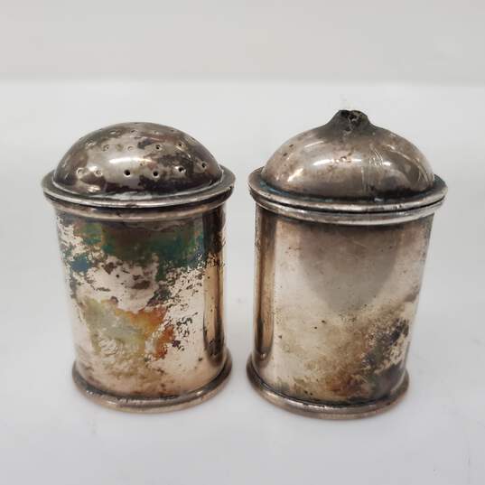 Vintage Silverplate Salt & Pepper Shakers Pair - Parts/Repair image number 10