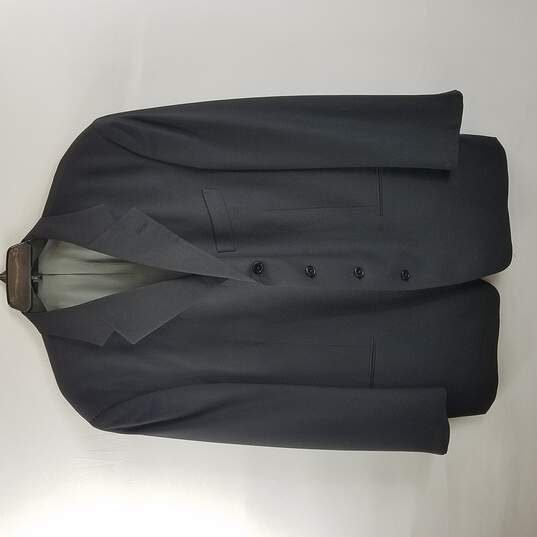 Givenchy Men Black Wool Suit Coat 46 XL image number 1