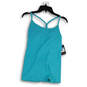 NWT Womens Blue Round Neck Spaghetti Strap Pullover Camisole Top Size M image number 3