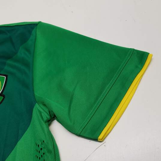 Mens Green Beijing Guoan Lin #9 Short Sleeve Soccer Pullover Jersey Size M image number 4