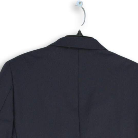 NWT Bachrach Mens Black Notch Lapel Single Breasted Two Button Blazer Size 38S image number 4