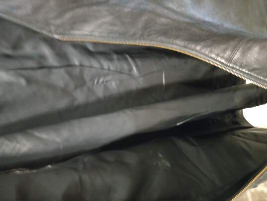 E Wear Men's Black Leather Vest Size 3X image number 6
