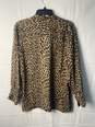 Lauren Womens Animal Print Button Up Blouse Size approx. 40 (no size label) image number 2