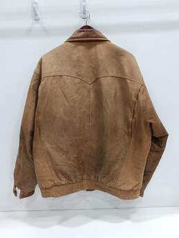 Vintage London Fog Men's Tan Leather Jacket Thermolite Size XL Reg alternative image