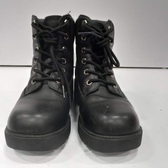 Harley-Davidson Women's 82034 Black Leather Motorcycle Boots Size 7 image number 2