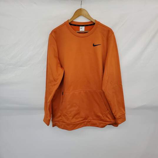 Nike Orange Therma-Fit Long Sleeve Top MN Size XL image number 1