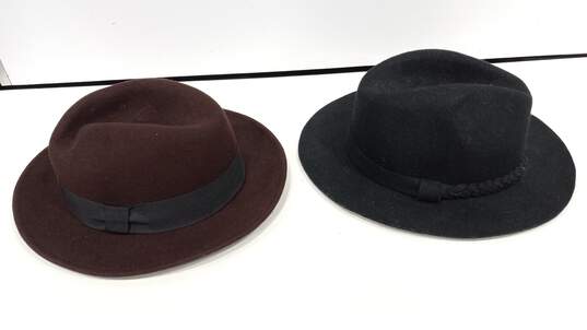 Bundle of 2 Assorted Women's Wool Felt Hats image number 2