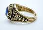 Vintage 1976 10K Yellow Gold Blue Spinel West Bend West Class Ring - For Repair 4.5g image number 2