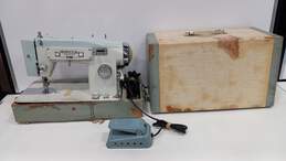 Vintage White Sewing Machine w/ Pedal - Model No. 565