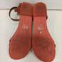 Womens Brown Leather Buckle Open Toe Ankle Flat Strappy Sandals Size 6 image number 6