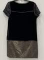 Diane Von Furstenberg Black Velvet W/ Sequins Dress image number 5