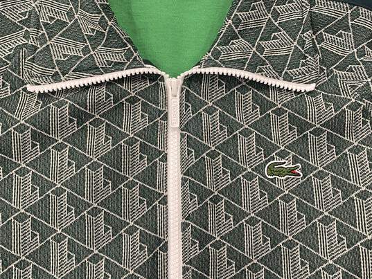 Lacoste Green Cropped Jacket - Size Medium image number 3