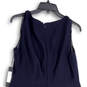 NWT Womens Black V-Neck Sleeveless Back Zip Knee Length Sheath Dress Sz 12 image number 4