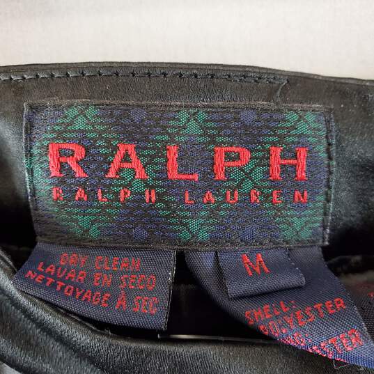 Ralph Lauren Women Black Satin Flare Skirt M image number 3