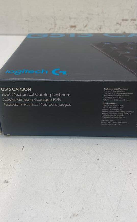 Logitech G513 Carbon RGB Mechanical Gaming Keyboard image number 5