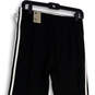 NWT Womens Black White Tricot Elastic Waist Slim Jogger Pants Size Small image number 1