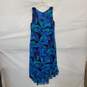 Chico's Blue Floral Silk Lined Sleeveless Maxi Dress WM Size 1 image number 2