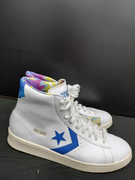 CONVERSE PRO LEATHER HIGH PEACE LOVE BASKETBALL  SNEAKERS MENS SIZE 11.5 image number 2