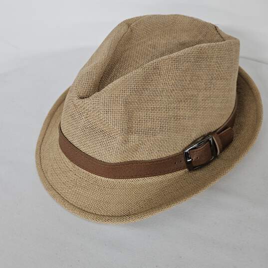 Tan Fedora With Buckle image number 1