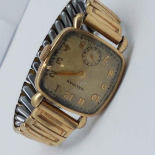 Waltham 10k Gold Filled 6/0-C Mvmt 17 Jewels Manual Wind Vintage Watch image number 5