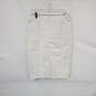 Boden White Cotton Blend Denim Skirt WM Size 6 R NWT image number 2