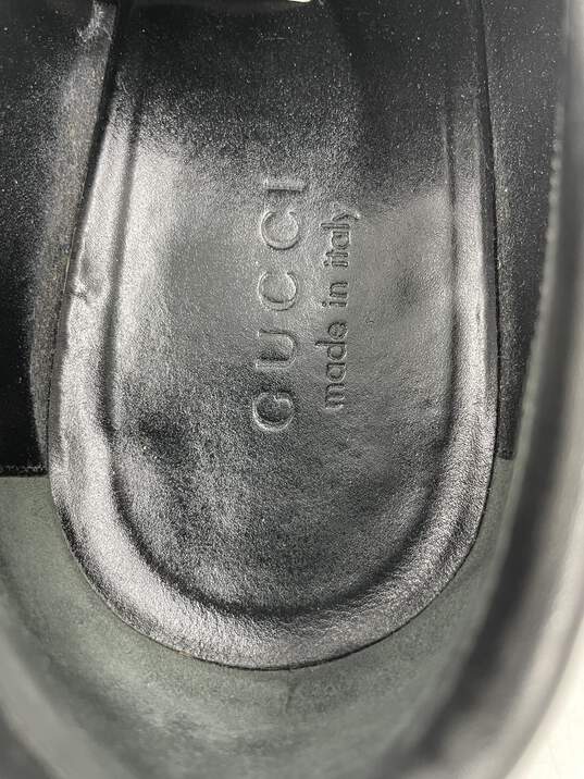 Authentic Gucci GG Black Square-Toe Loafers M 10D image number 8
