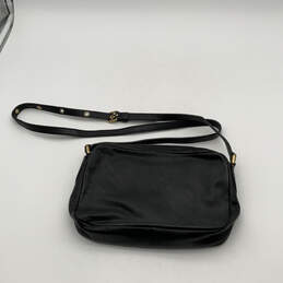Womens Black Leather Adjustable Strap Inner Pockets Crossbody Purse alternative image